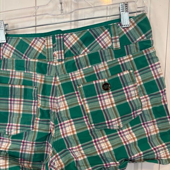 New York & Company‎ Green Plaid Shorts Size 10 - Picture 4 of 6